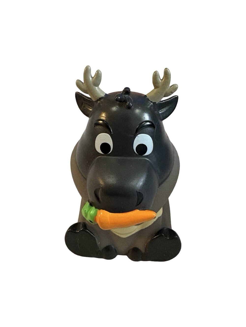 Disney Frozen Sven Eating Carrot 3.5" x 2" Water Squirter Bath Tub Toy